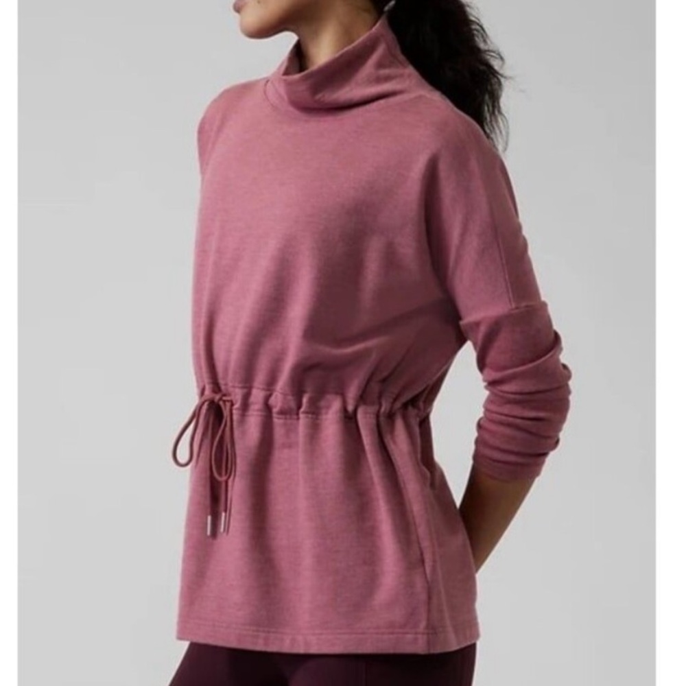 Athleta Balance Cinch Cowl Neck Sweatshirt